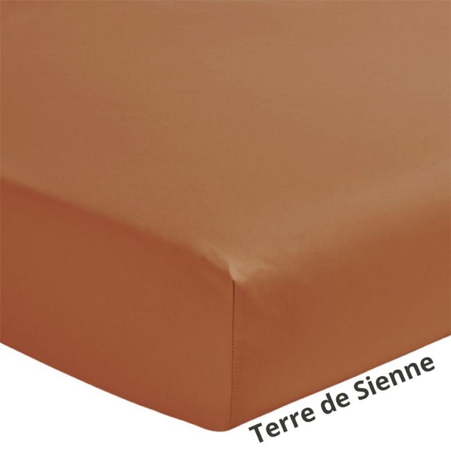 DRAP HOUSSE ESSIX ROYAL LINE - TERRE DE SIENNE