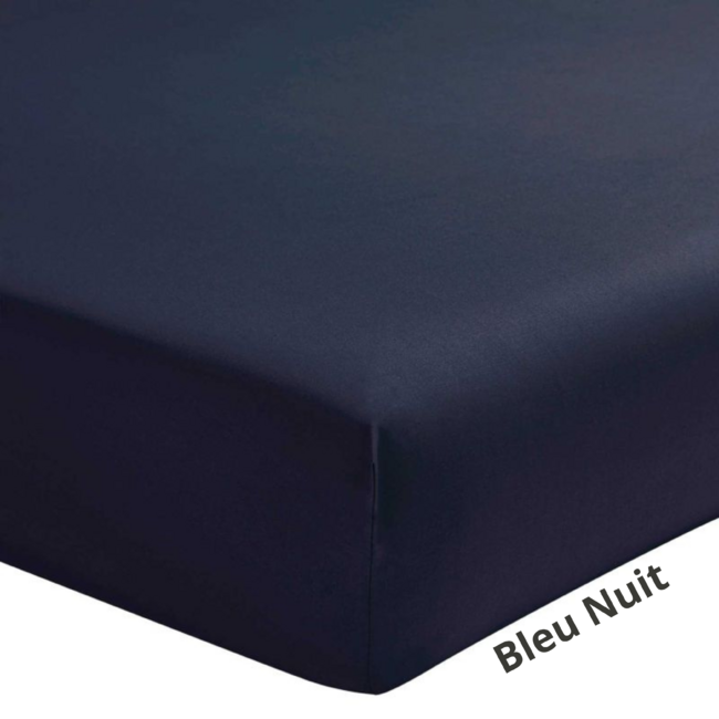 DRAP HOUSSE ESSIX ROYAL LINE - BLEU NUIT