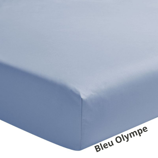 Drap housse Essix Drap housse percale Royal, matelas épais - Blanc