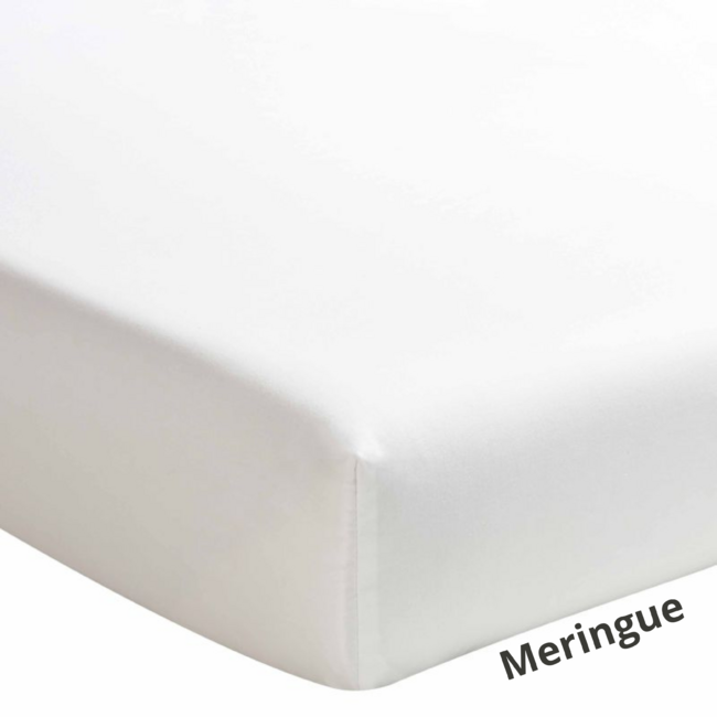 DRAP HOUSSE ESSIX ROYAL LINE - MERINGUE